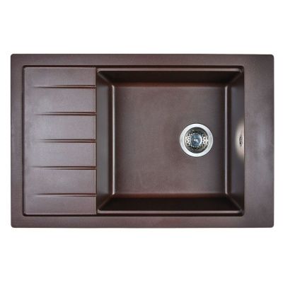 Мойка кухонная из мраморной крошки, coffee, Wisent WP780-27