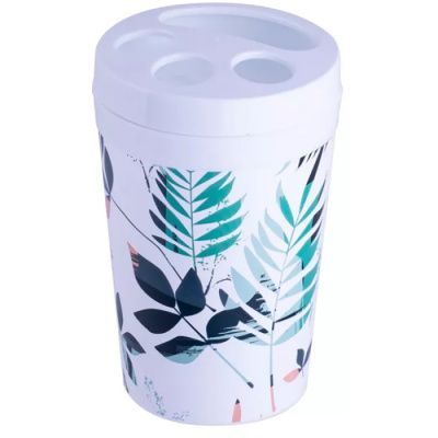 Стакан для зубных щеток «Breeze» leaf Полимербыт 4326901