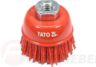 Щетка ''чашка'' нейлоновая 65 мм М14 YATO YT-47785