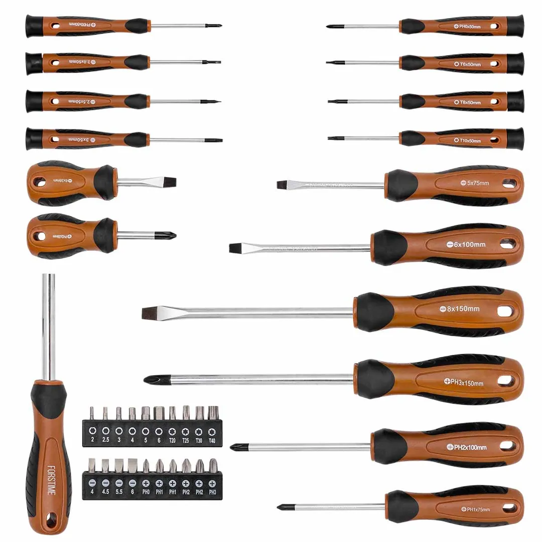 Набор отверток SL, PH, отверток для точных работ SL, PH, Torx, биты SL, PH, Torx, Hex 37 пр FORSTIME FT-7037