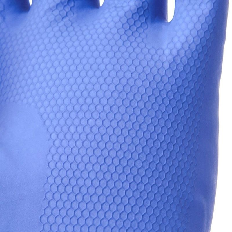 Перчатки латексные HQ Profiline, р-р M, с х/б покрытием, синий