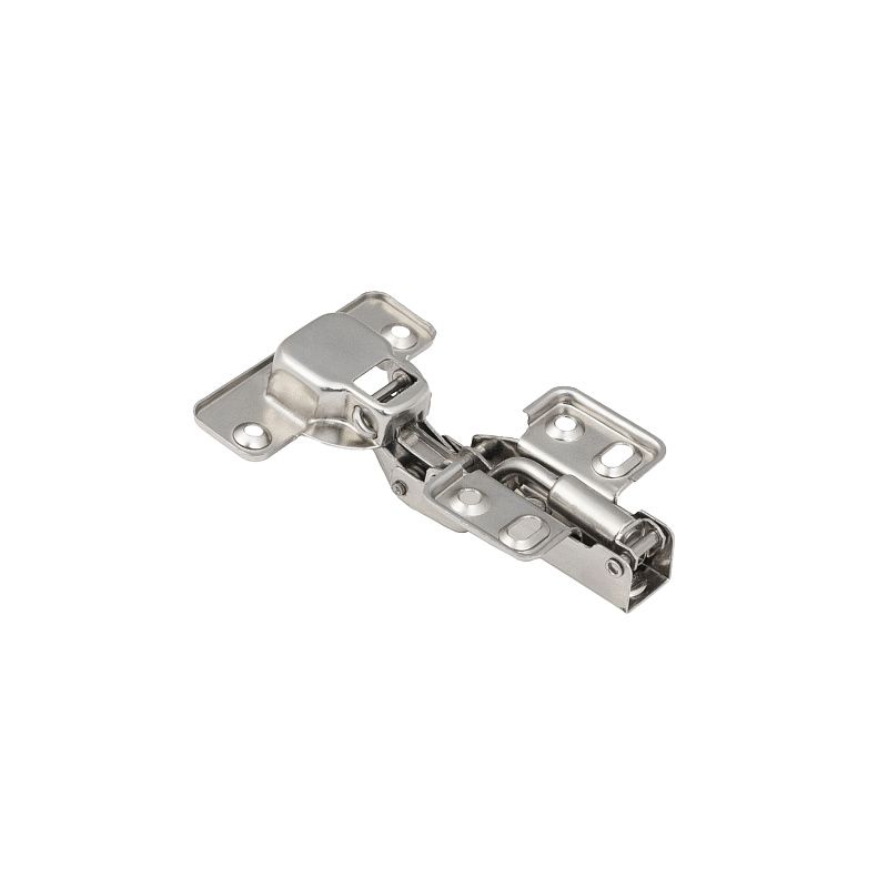 Петля полунакладная с доводчиком 48мм h2 несъемная планка, 4 отверстия, GRIDLI 113556