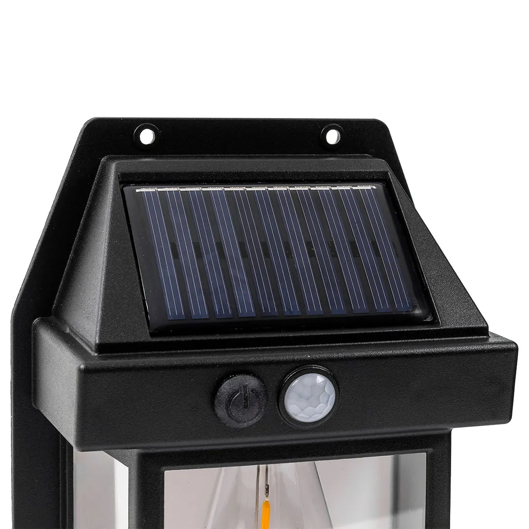 Светильник светодиодный на солнечной батарее с датчиком движения RockForce RF-WL6009 Black