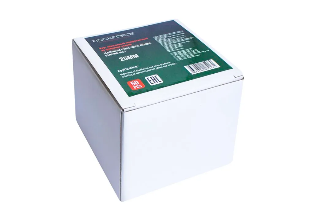 Круг абразивный шлифовальный 25 мм, P100, красный, к-т 50 шт RockForce RF-BD1100C