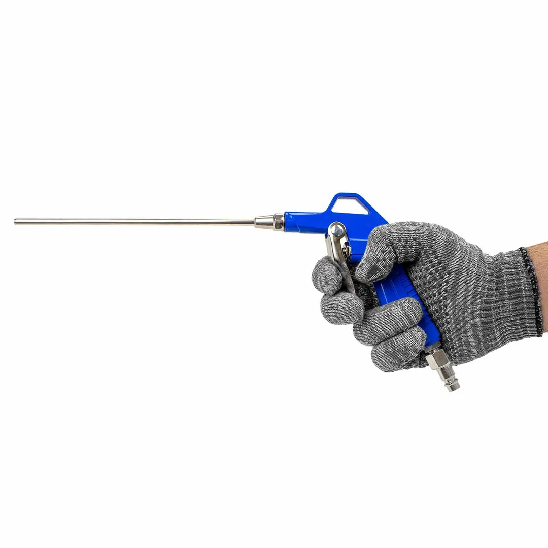 Пистолет обдувочный с комплектом сопел 20, 90, 165 мм, со штуцерами под б/с и "елочку" 8 мм Forsage F-DG-12-K