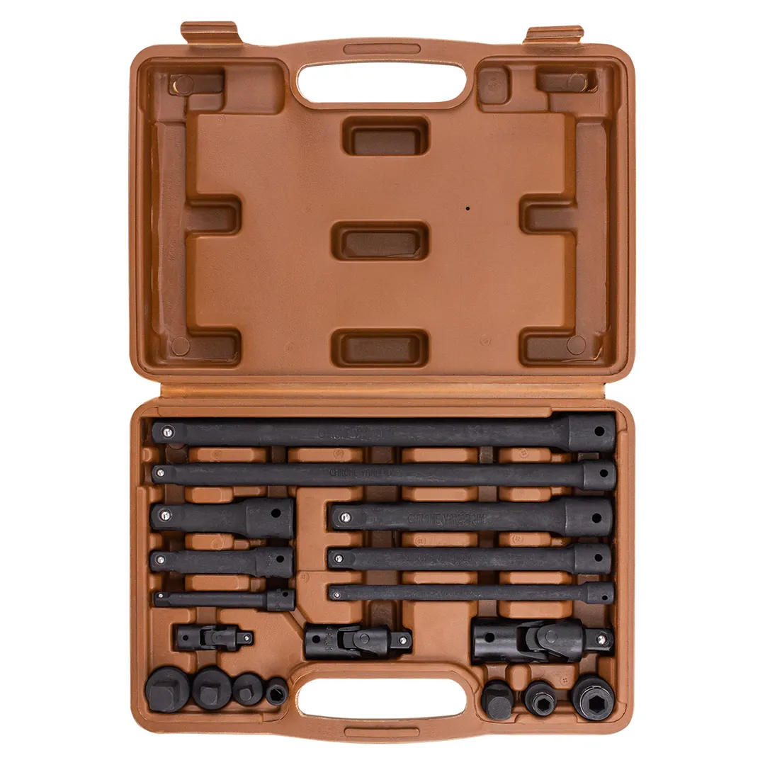 Набор удлинителей и адаптеров 18 пр 1/4''&3/8''&1/2'' FORSTIME FT-T4057-18