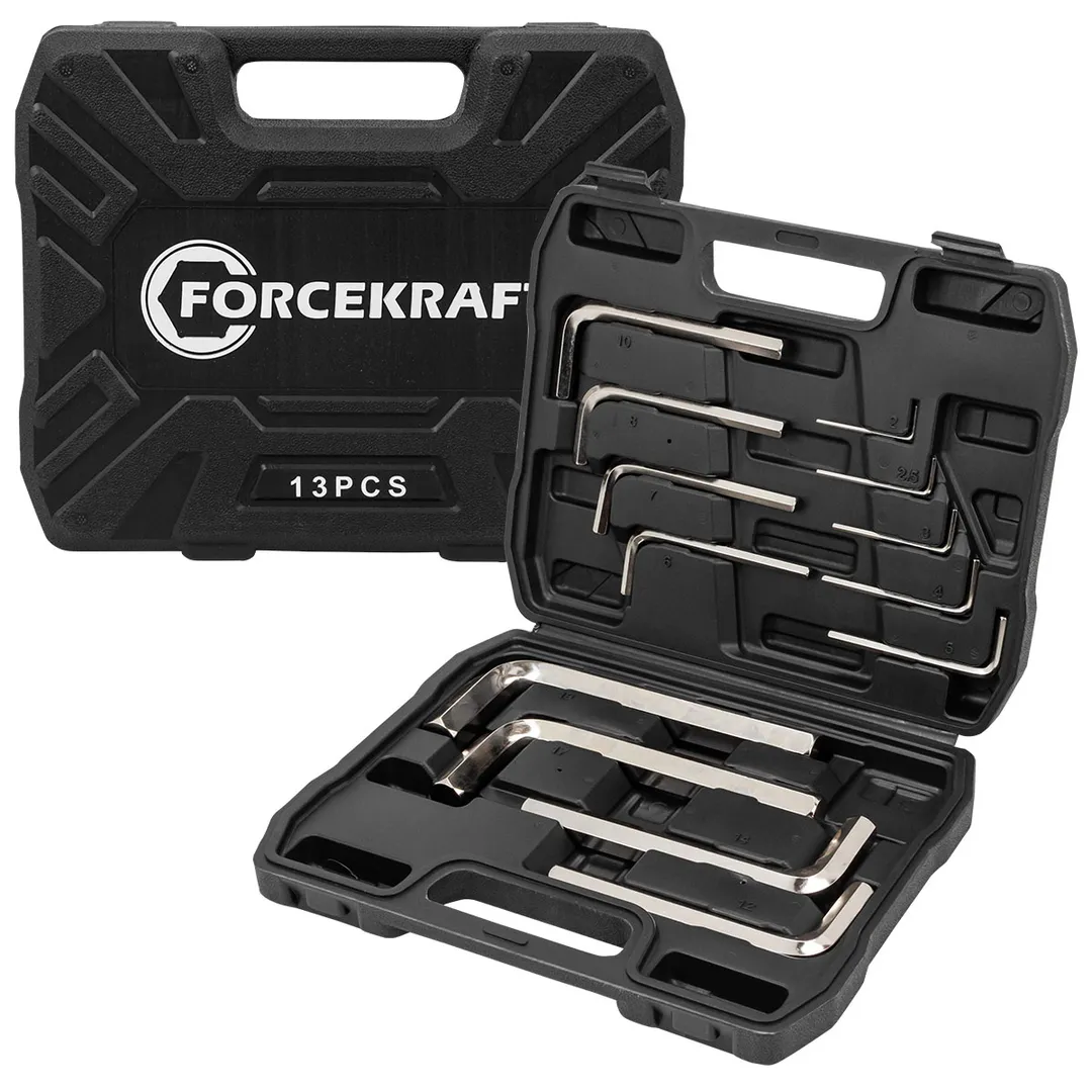 Набор Г-образных ключей HEX 2-19 мм 13 пр ForceKraft FK-5137C