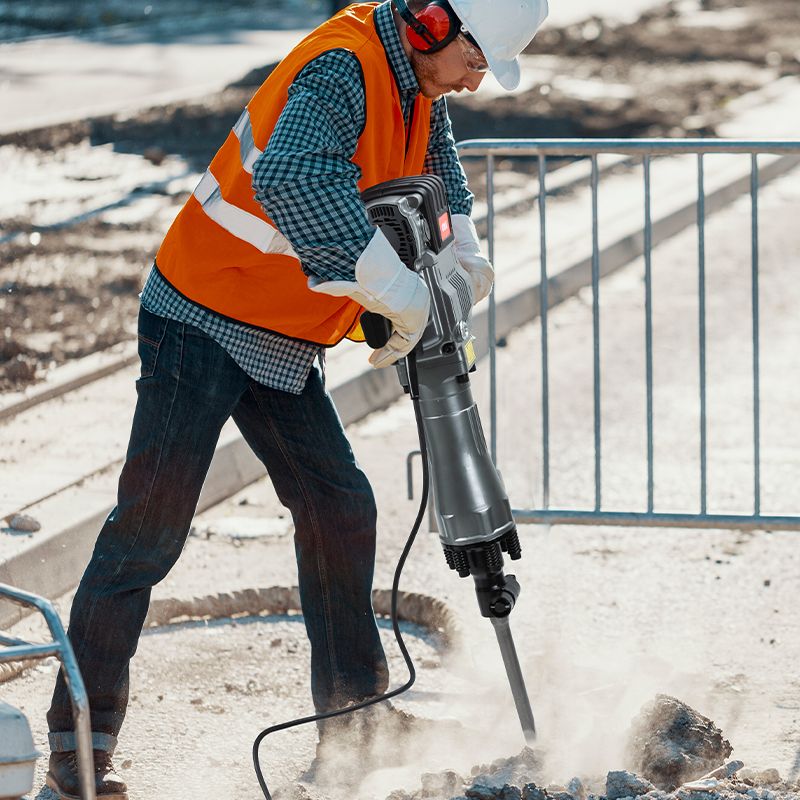 Молоток отбойный Deli RS EDE-DG30-1E 2100 Вт, 85 Дж, 1650 уд/мин, кейс