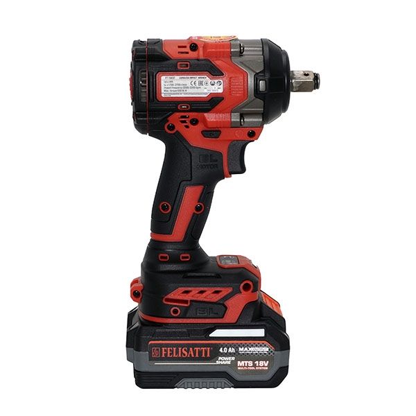Аккумуляторный ударный гайковерт, 18 В, 650 Нм, 2 аккум.,4,0 Ач,ЗУ 4А, кейс, М-серия Felisatti FT1583(15838)