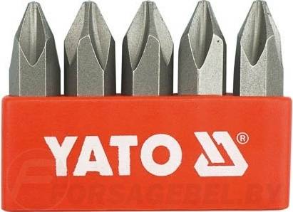 Набор бит PH2x36 мм 5/16'' 5 пр. Yato YT-2810