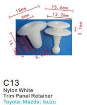 Клипса для крепления внутренней обшивки а/м Тойота пластиковая, 100 шт Forsage C0013(Toyota)