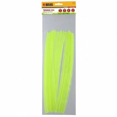 Леска для триммера, квадратная нарезанная 2 мм х 30 см, 50 шт Flex cord Denzel 96102