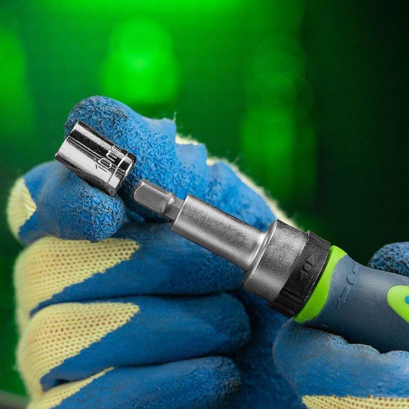 Отвертка реверсивная с набором бит PH, PZ, SL, HEX, Torx CrV 41 пр Сибртех 133587