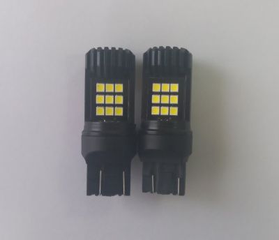 Светодиодная лампочка T147B T20/белый/(W3*16D) 18SMD 3030,12-24V 2 contact коробка 2 шт. AVS A40870S