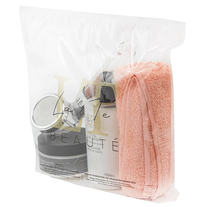 Набор для ухода за волосами, шампунь LT-1770+кондиционер LT-1800 средний пакет 250*250 La and Te beaute LT-17