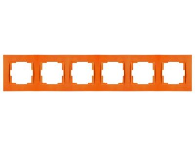 Рамка 6-ая горизонтальная оранжевая, RITA, Mutlusan 22208001606