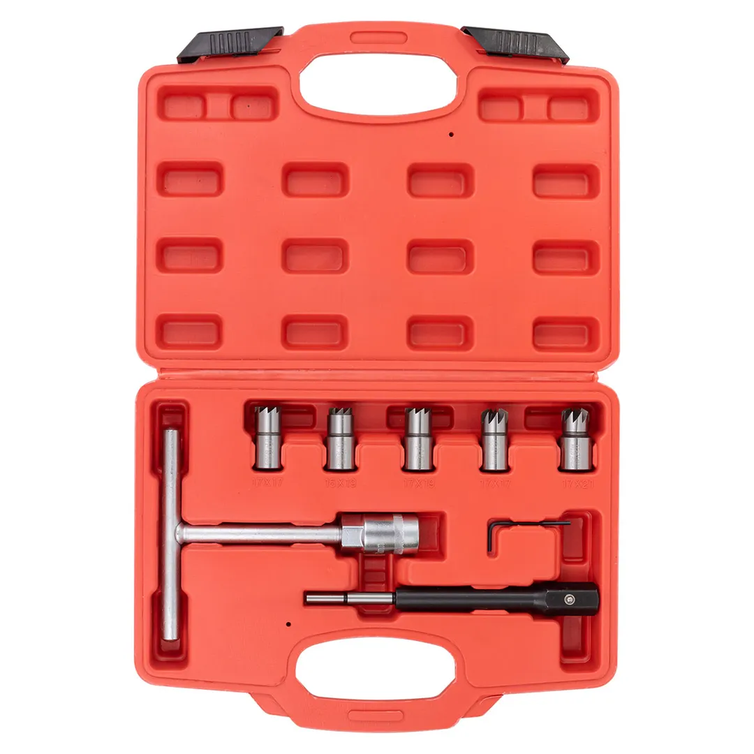 Набор фрез для чистки и восстановления посадочных мест дизельных форсунок 7 пр ForceKraft FK-907G7