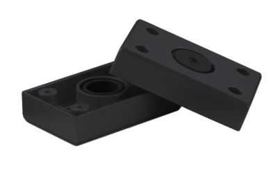 Опора меб. пласт. B-01 h20 регул. чёрный AKS 76028