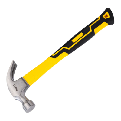 Молоток-гвоздодер Deli EDL5002, 0.5 кг, фибергласс. рукоятка