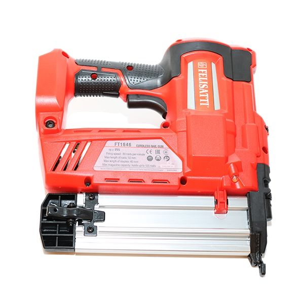 Аккумуляторный гвоздезабиватель (картон, без аккум.), 18В, макс.длина гвоздей 50мм, макс.длина скоба 40мм, до 100 гвоздей Felisatti FT1646 Felisatti