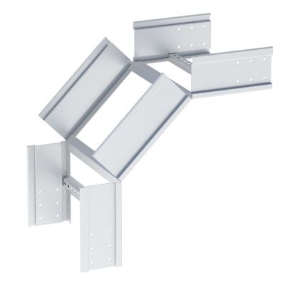 Угол 90 градусов вертикальный внешний лестничный усиленный HDZ EKF