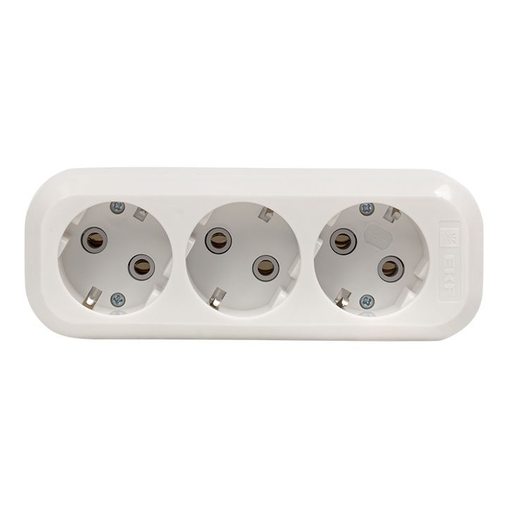 Колодка 3 гн, 16А 3,5кВт с/з Эксперт EKF PROxima AKB16-3