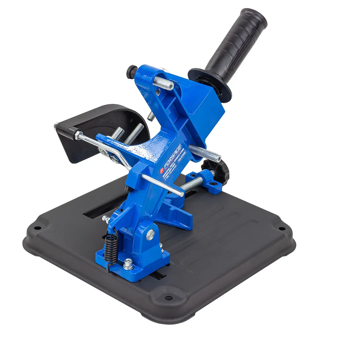 Стойка для УШМ Ø115, 125 мм, высота 260 мм, ход зажима 0-73 мм, размер стола 240х240 мм, глубина пропила 30 мм Forsage F-PEX-6125B