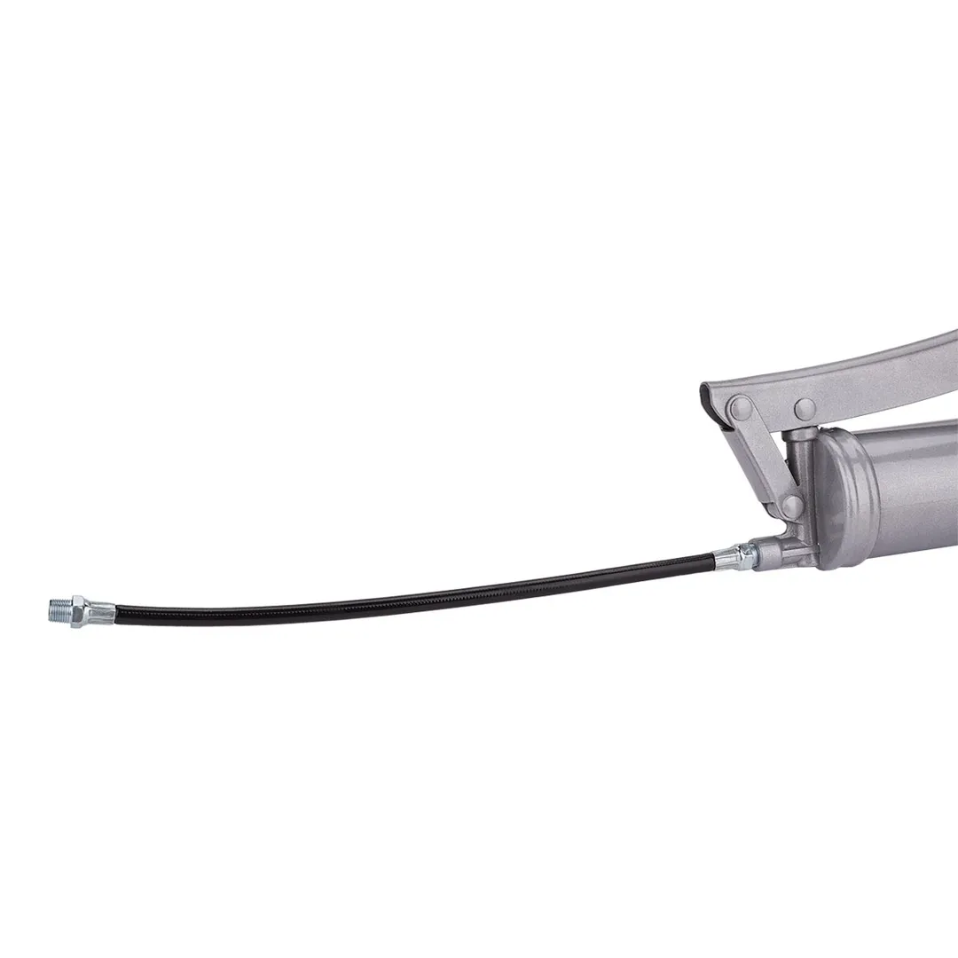 Шприц ручной для нагнетания густой смазки 400 мл, в комплекте с жестким и гибким наконечниками RockForce RF-KCG-451