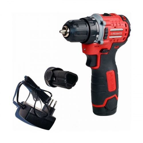 Дрель-шуруповерт аккумуляторная, 12 В, 420/1450 об/мин Felisatti ДА-12В Felisatti(ЗУ разъёмного типа)