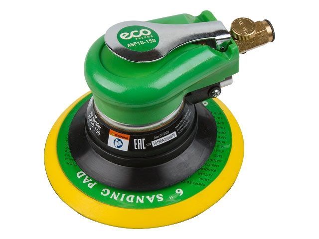 Пневмошлифмашина эксцентриковая (150мм, 10000 об/мин, 180 л/мин) ECO ASP10-150