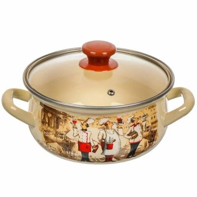 Кастрюля сфер. 4л (слоновая) Сомелье Керченский металлургический завод 61904-142/4.02-У4СлСо