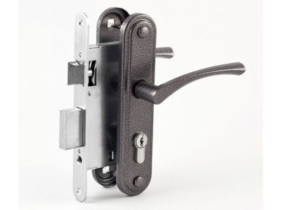 Замок врезной Омега ЗВ7, серебро ОМЕГА 00-00000592