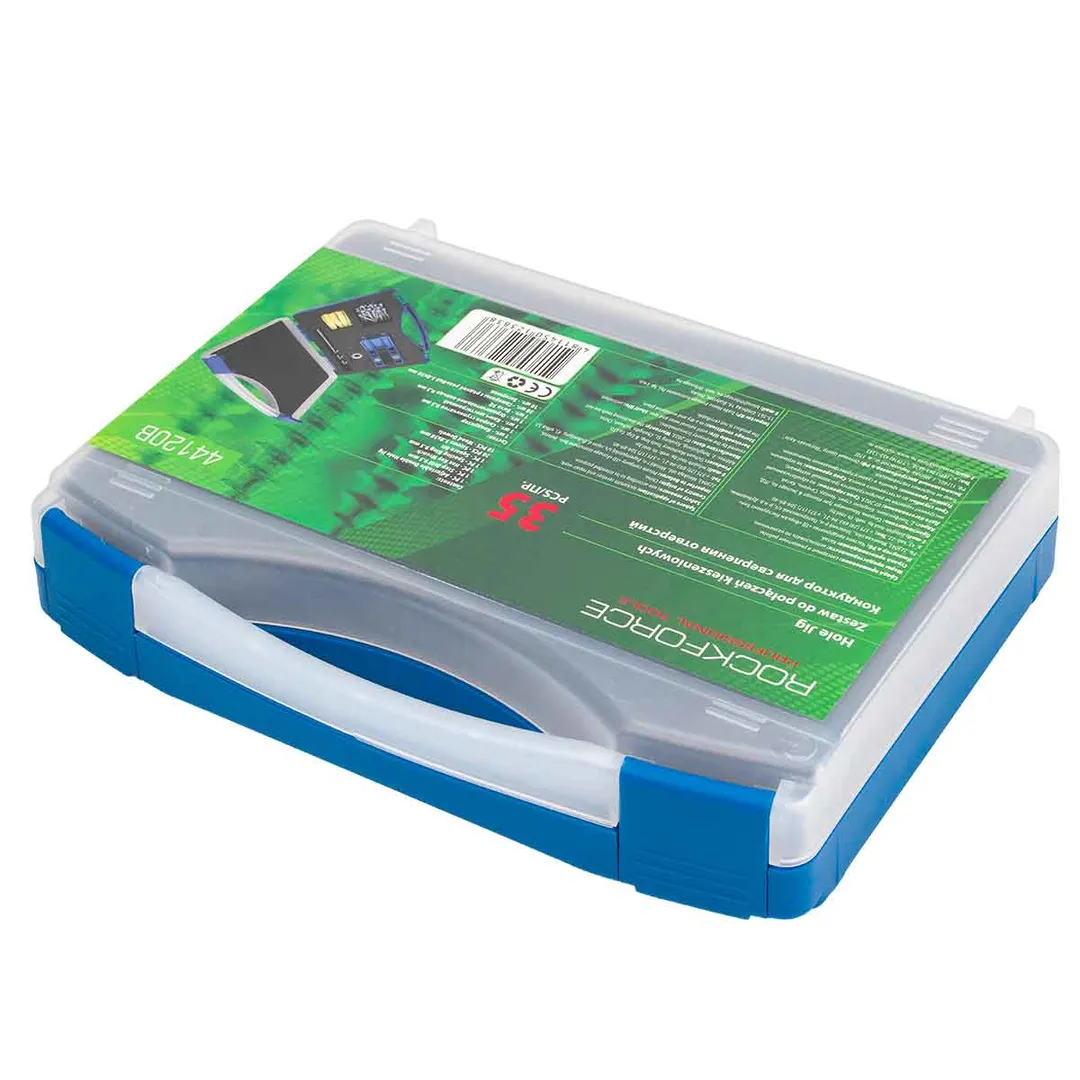 Кондуктор для сверления отверстий с аксессуарами 35 пр. RockForce RF-44120B