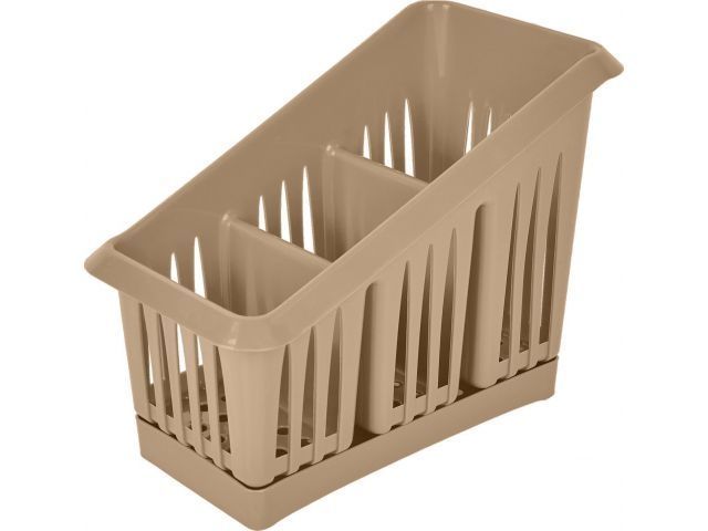 Сушилка для столовых приборов, 200х120х160 мм, шоколадный мокко, PLAST TEAM PT156411015