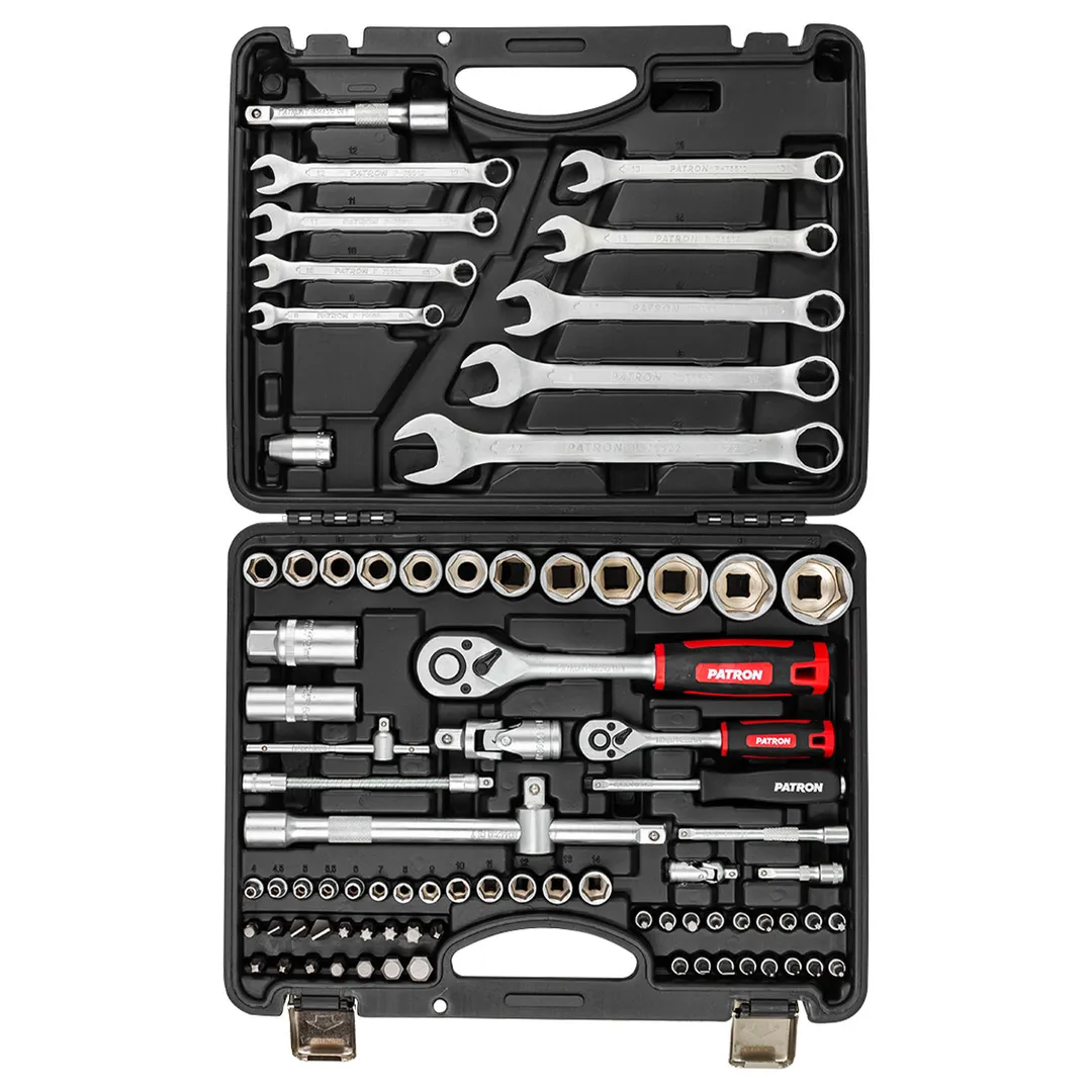 Набор инструментов 82 пр 1/4''&1/2'' 6-гр PATRON P-4821-5