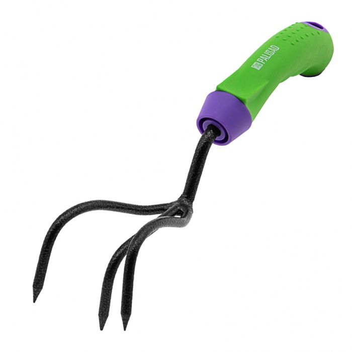 Рыхлитель 3-зубый, 60 х 310 мм, стальной, обрезиненная эргономичная рукоятка, Era Palisad 62375