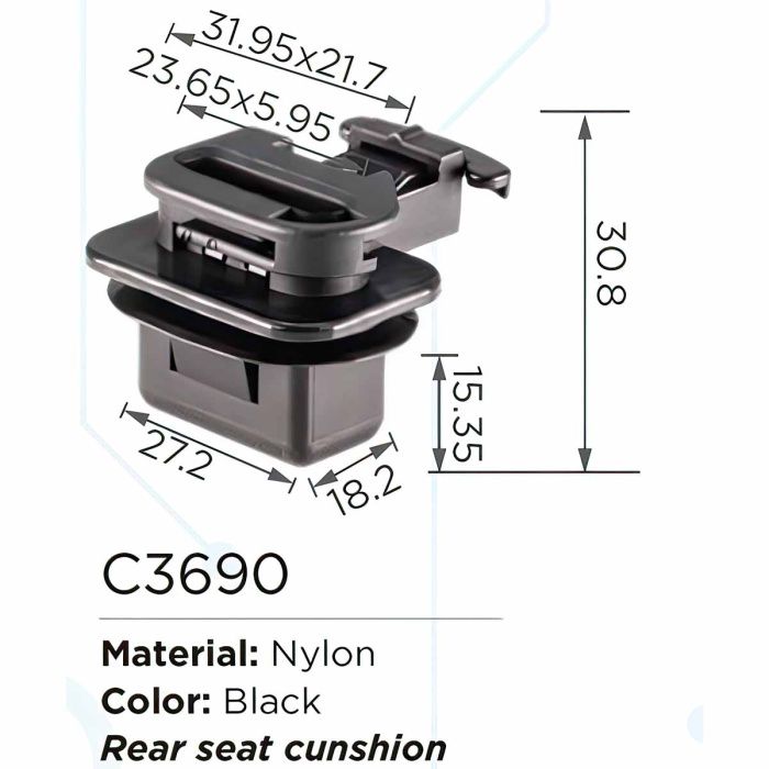 Клипса для крепления внутренней обшивки а/м Хонда, пласт., 100 шт Forsage C3690(Honda)