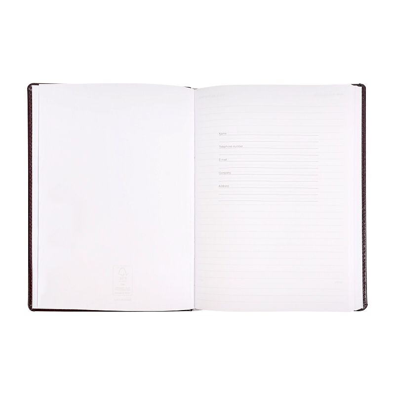 Ежедневник недатированный "Pelle Siena", А5, 272 страницы, бургунди