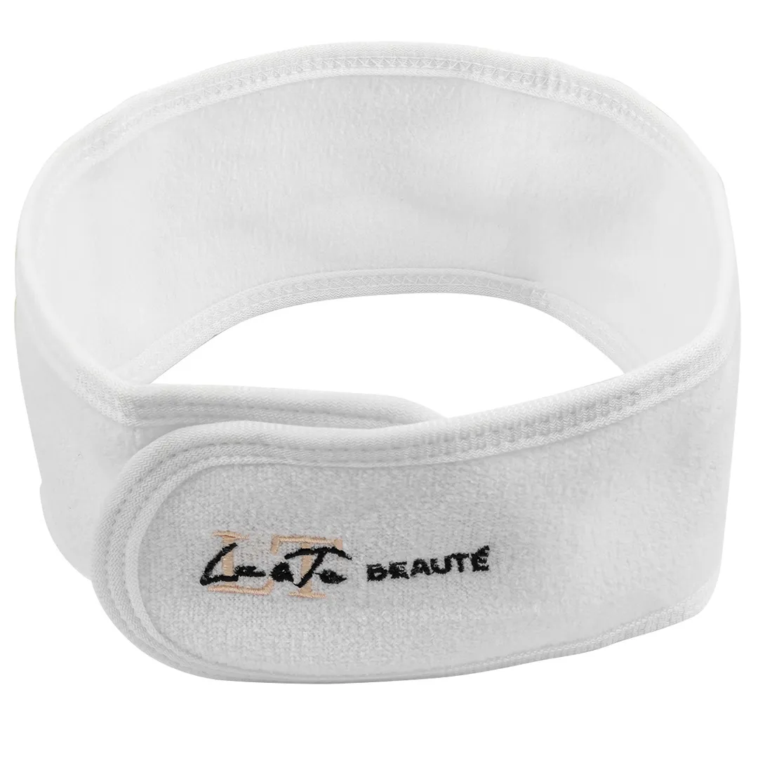 Повязка на голову на липучке, белая La and Te beaute gumwhite1
