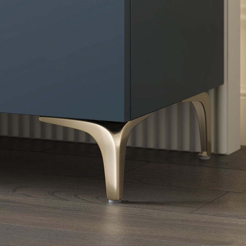 Опора мебельная мет. DELI h150 угловая черный муар AKS 113013