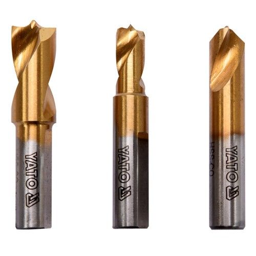 Набор сверл по металлу для высверливания точечной сварки 6.5, 8.0, 10.0 мм 3 шт. Yato YT-28921