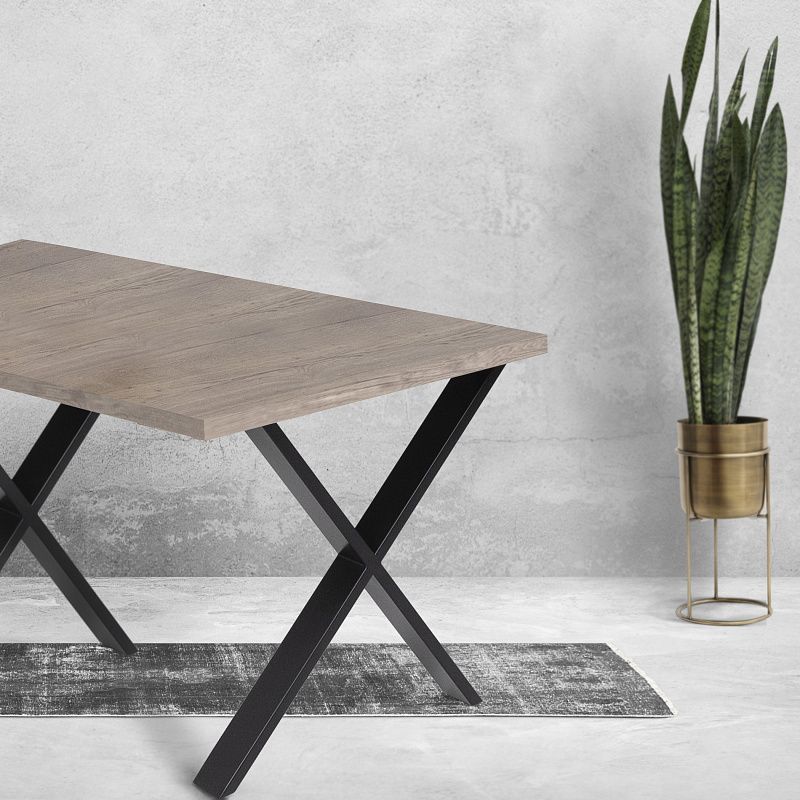 Подстолье FERROX h700, черный, 1 упак 2 шт., AKS 124238