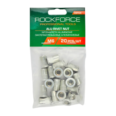 Набор резьбовых алюминиевых заклепок М6 20 шт RockForce RF-36454