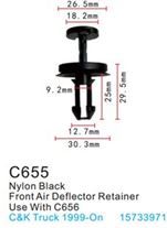 Клипса для крепления внутренней обшивки а/м GM, пласт., 100 шт Forsage C0655(GM)