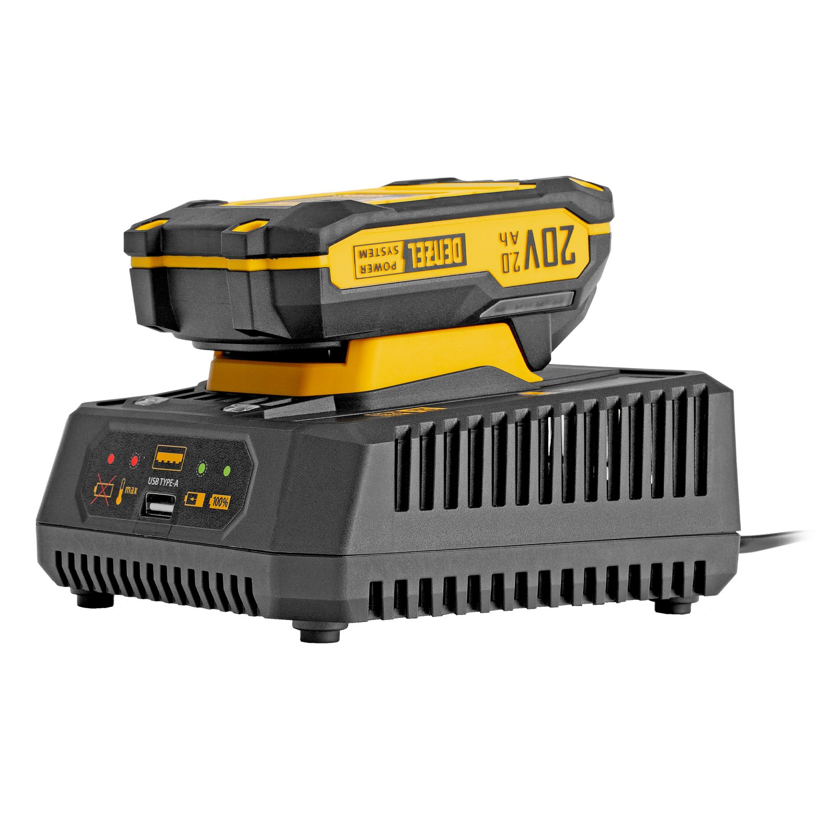 Устройство зарядное для аккумуляторов BCH-20-4.5, Li-Ion, 20 В, 4,5 А Denzel 28457