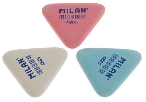 Ластик Milan "4865", 1 шт, ассорти