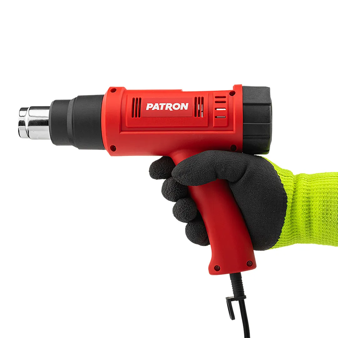 Фен промышленный электрический с насадками 2000Вт ForceKraft FK-HG65-2000LCD