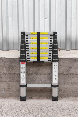 Лестница телескопическая алюм. бытовая 3.8 м, 13 ступ. Forsage F-UP380