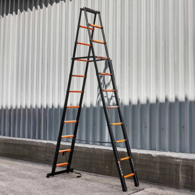 Стремянка телескопическая алюм. бытовая 3.2 м, 11+11 ступ. ISMA ISMA-UP320-2