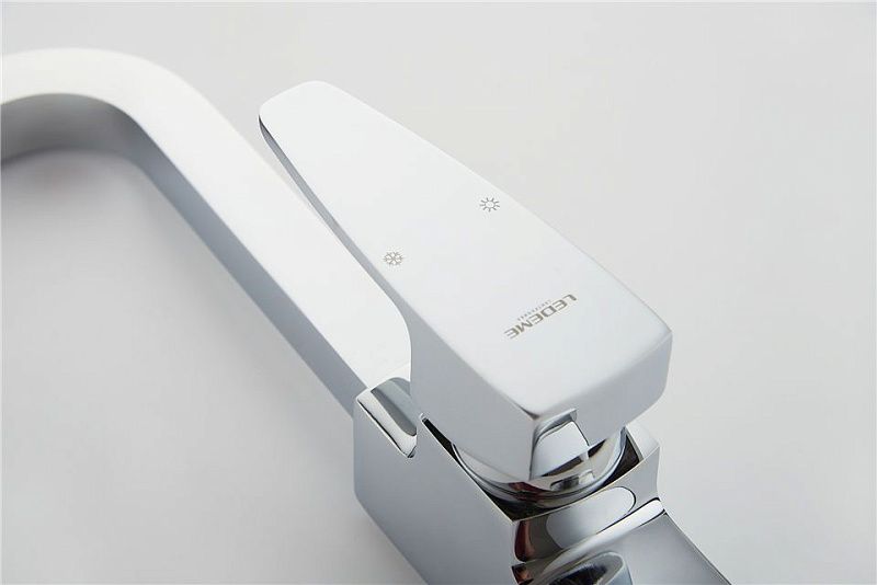 Смеситель для кухни, латунь, хром Ledeme L4030-2